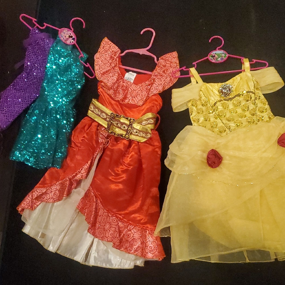 Kids Princess Costume Set - Red, Yellow, Green